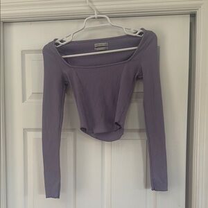 Urban Outfitters Purple Fitted Crop top